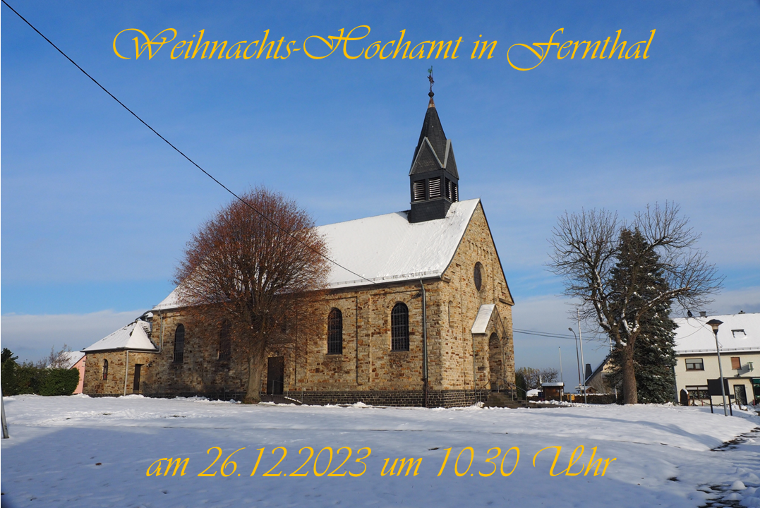 Kirchenchor Fernthal gestaltet Weihnachts-Hochamt